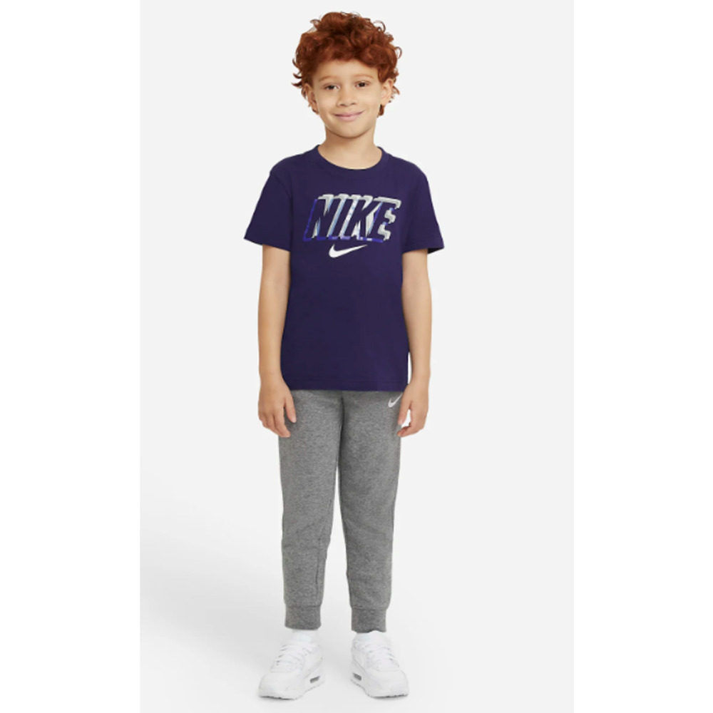 New! Nike Kids 2-Piece T-Shirt And Joggers Size 4 / XS Blue Gray